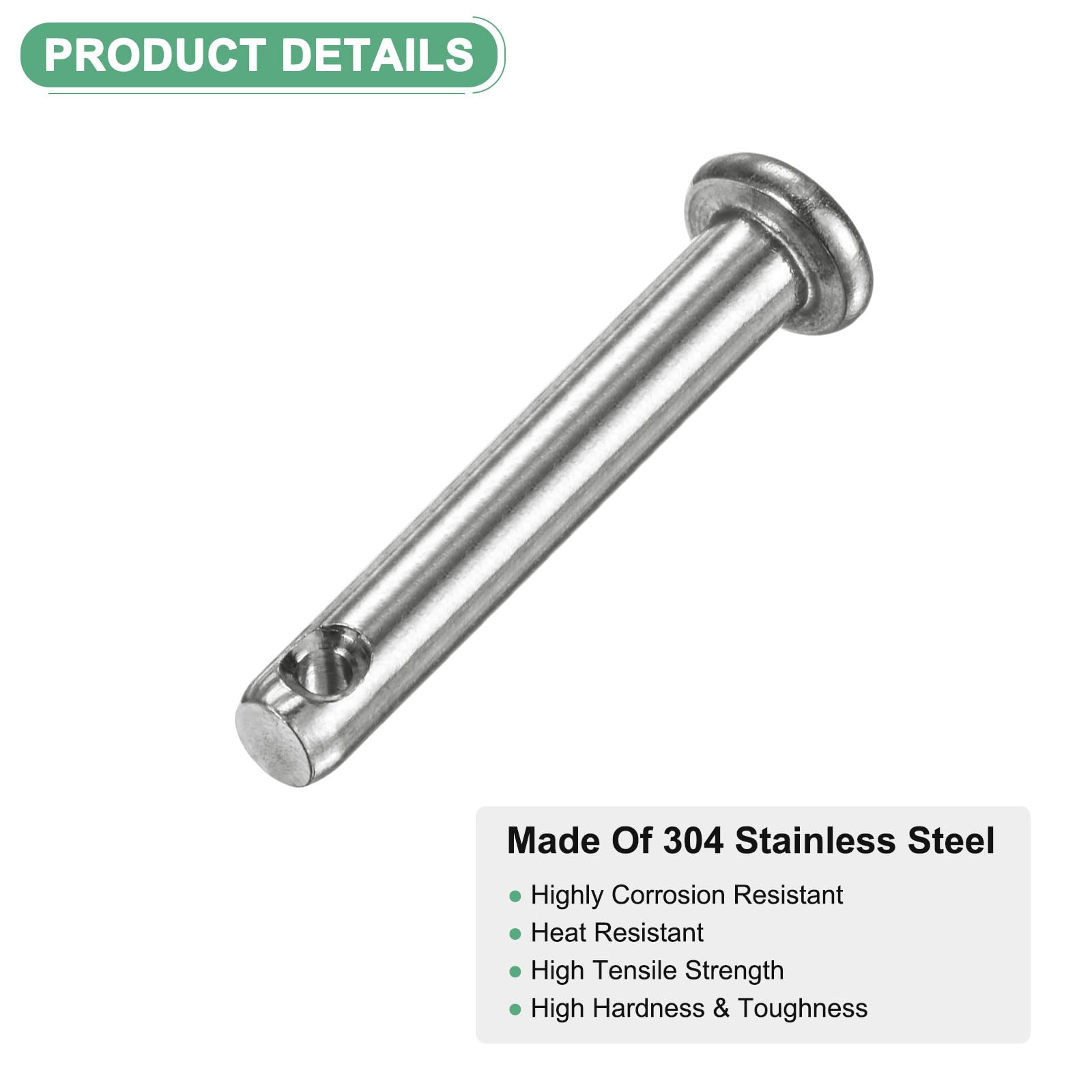 M METERXITY 20-Pack Single Hole Clevis Pins - Image 2