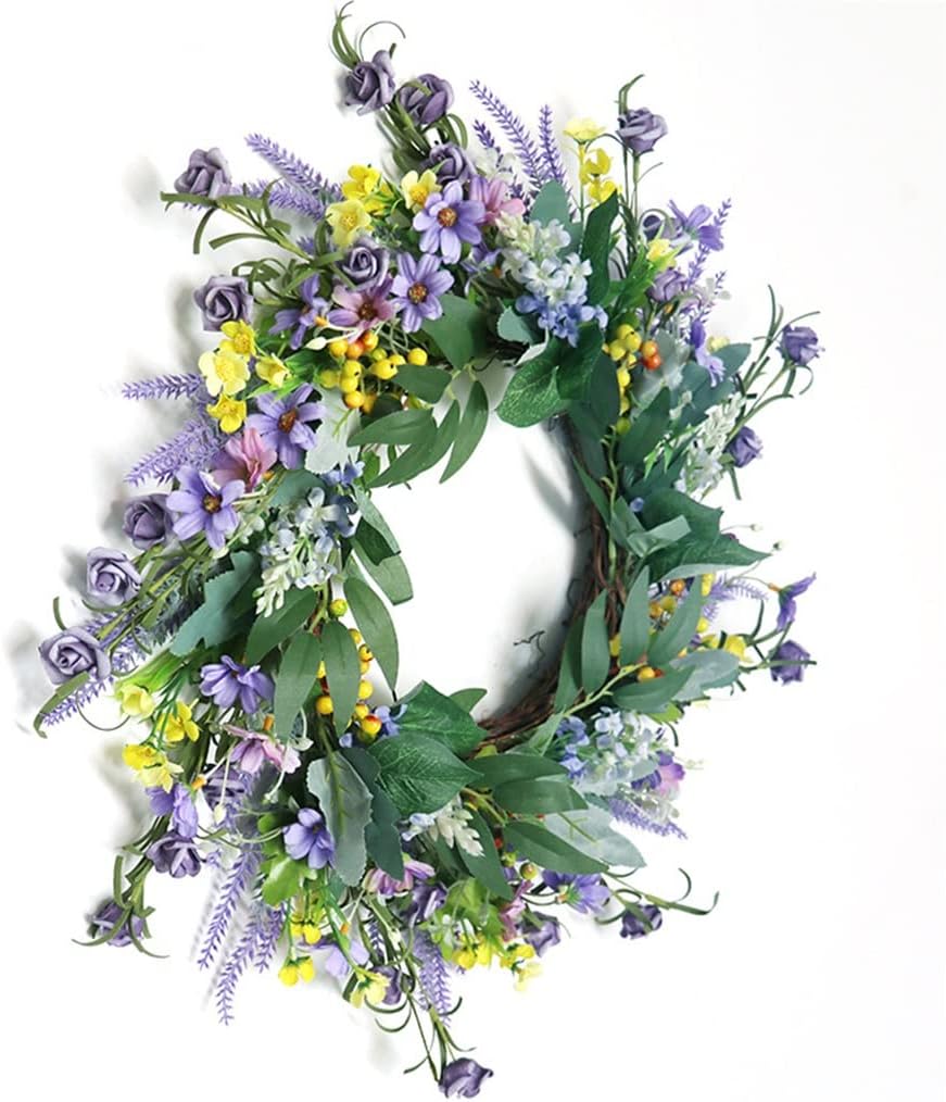 Simulated Small Wildflower Wreath Wedding Rustic Home Decoration Patio Door Wall Arrangement