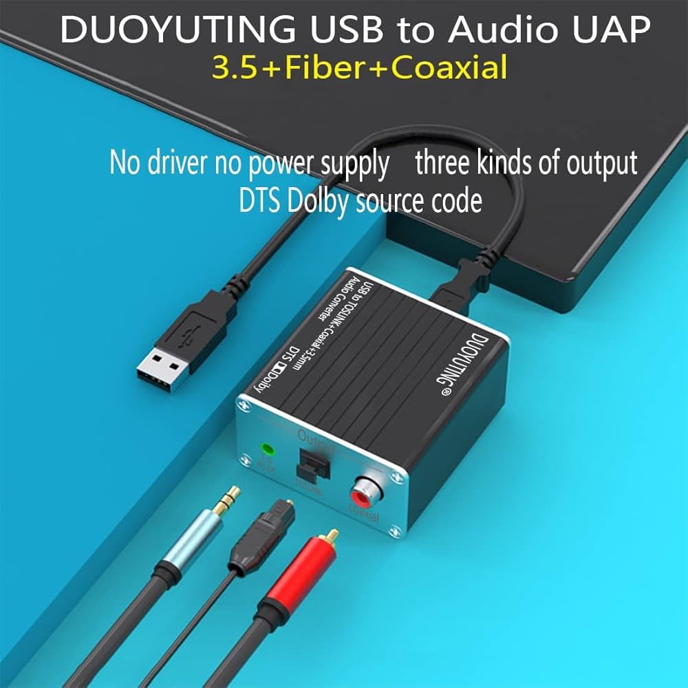 Amazon.co.jp: DUOYUTING USB - 光学/TOSLINK/SPDIF+同軸+3.5