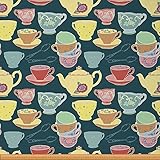 Matière: 100% Polyester. C'est un tissu imperméable, résistant aux taches, de poids moyen, serré et durable. Parfait pour la décoration de la maison. Pour intérieur ou extérieur.