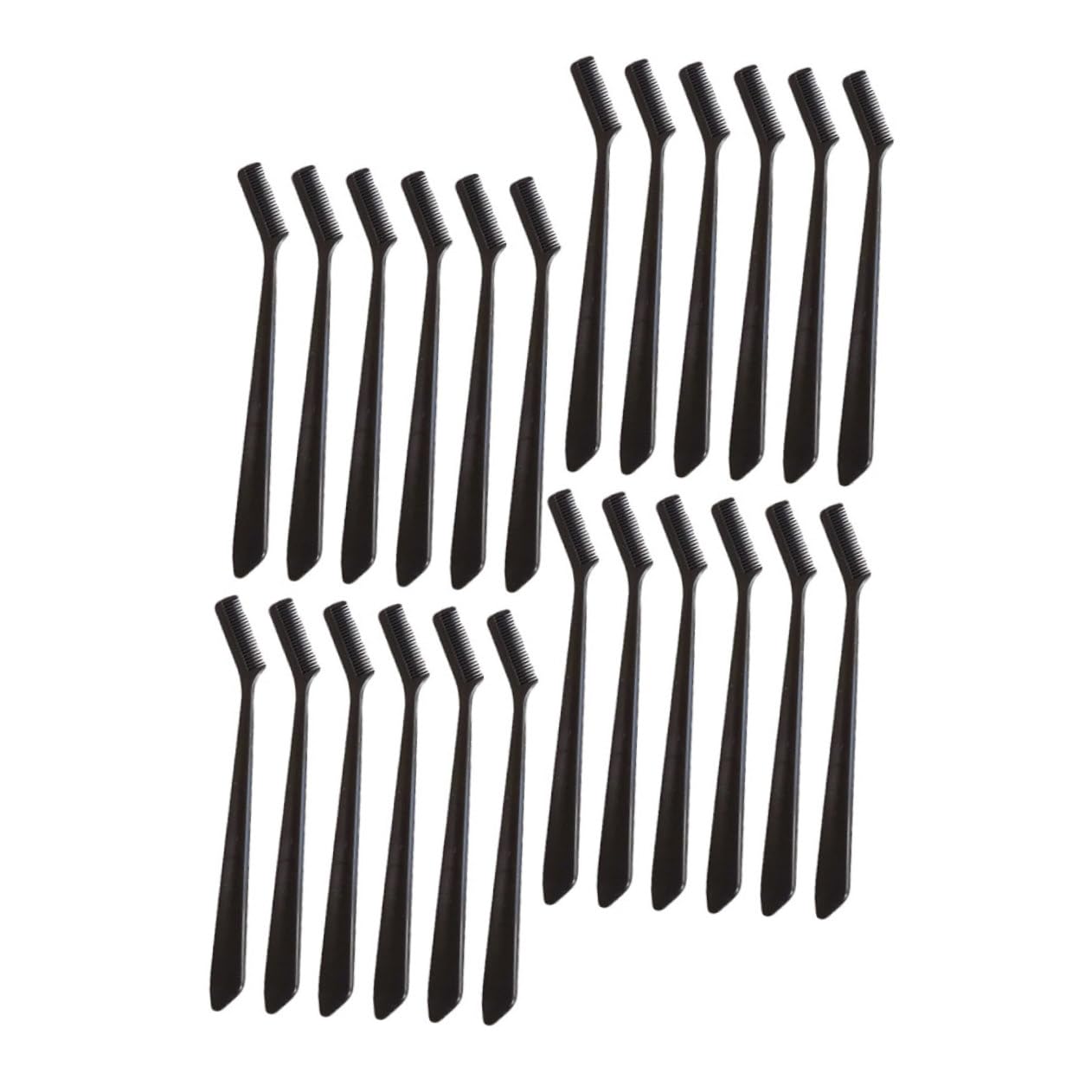 Angoily 30pcs Eyebrow Brush Lash Comb Set Portable Makeup Supply for Daily Use Random