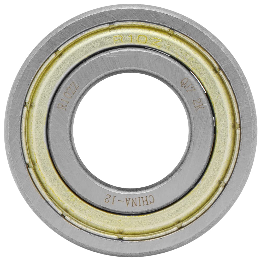 [5-Pack] R10-ZZ - Deep Groove Radial Ball Bearing 0.625 in x 1.375 in x 0.3438 in (ID x OD x W) | 15.875 mm x 34.925 mm x 8.731 mm (ID x OD x W) with Double Metal Shield