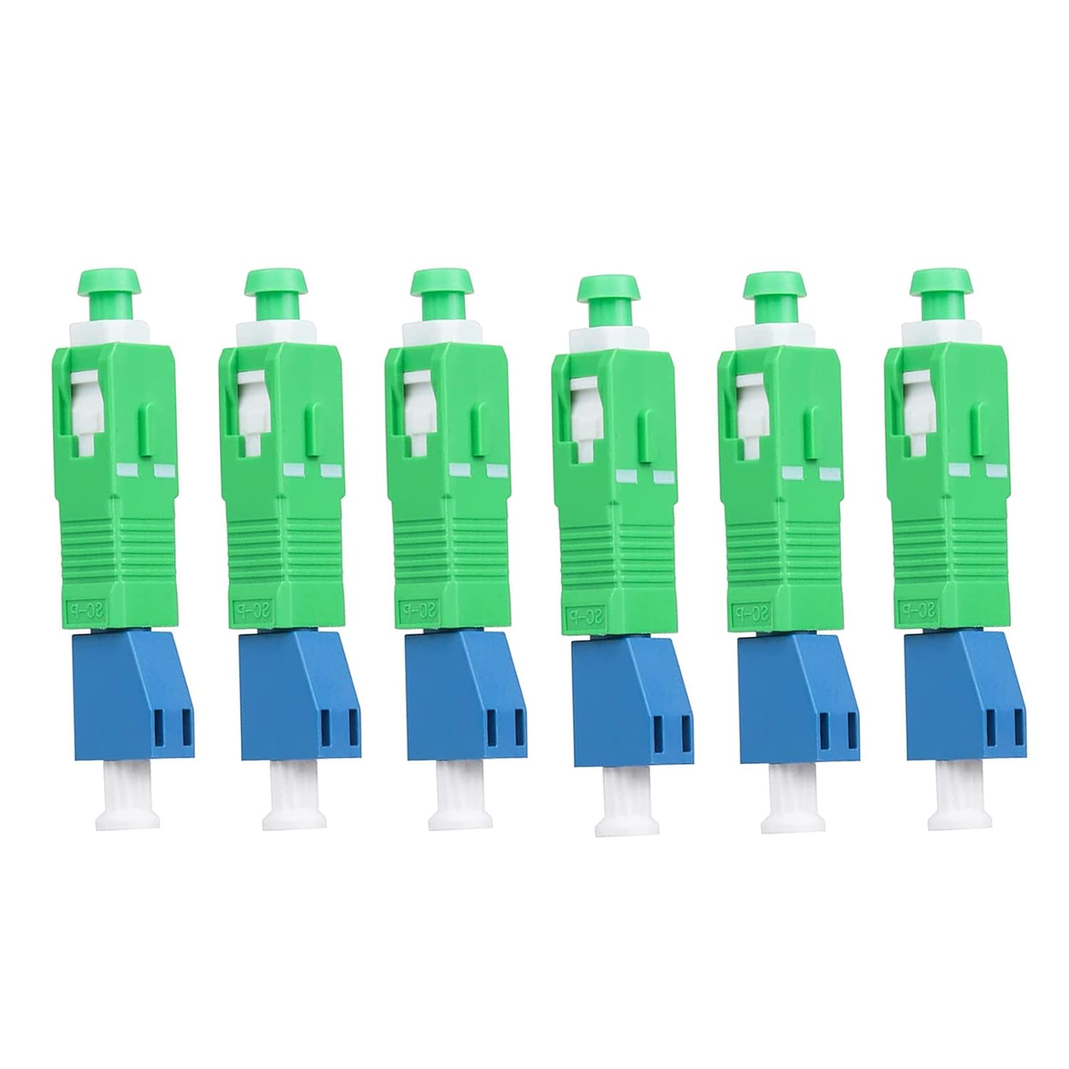 20pcs Single Mode SC/APC Male to LC/UPC Female Adapter 9/125um Hybrid Optical Fiber Adapter SC APC Male to LC UPC Female Adapter Connector