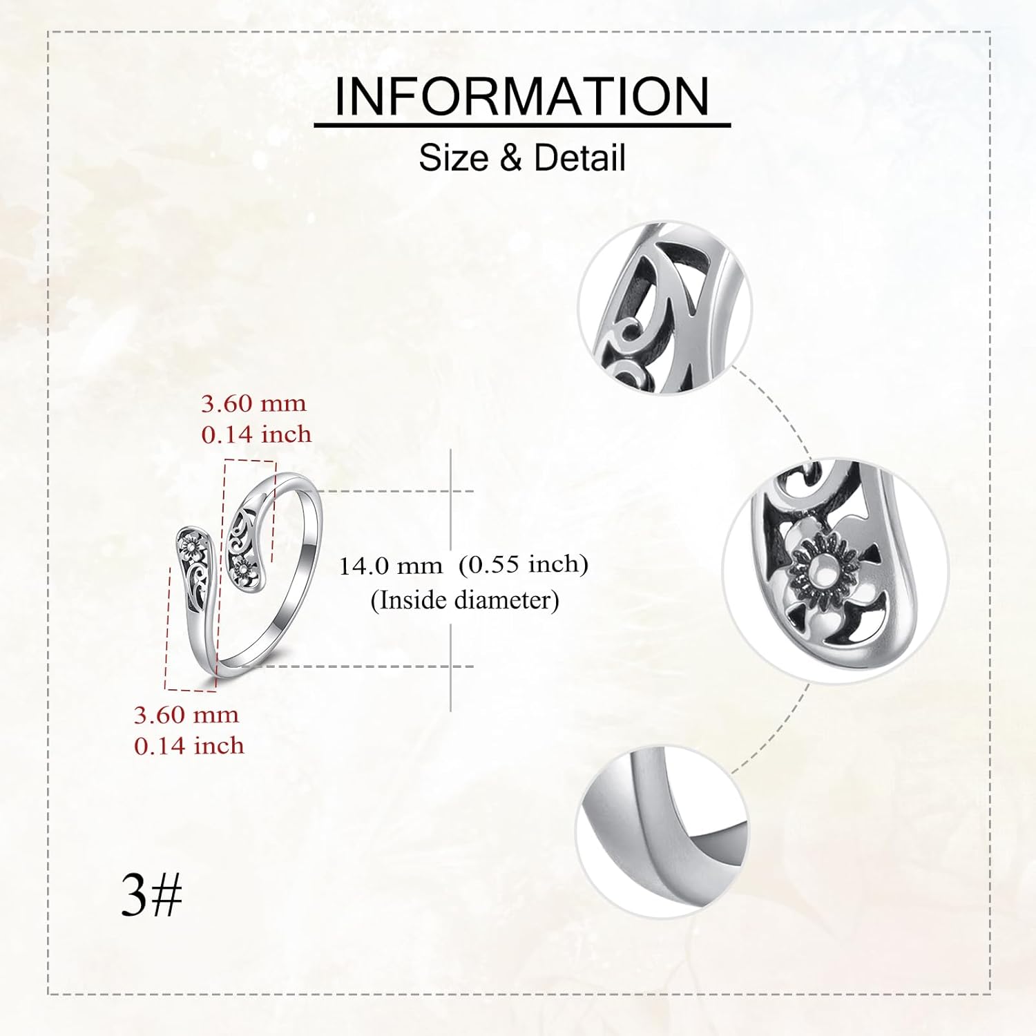 Spoon Toe Ring 925 Sterling Silver Adjustable Open Toe Rings Jewelry Gifts for Women