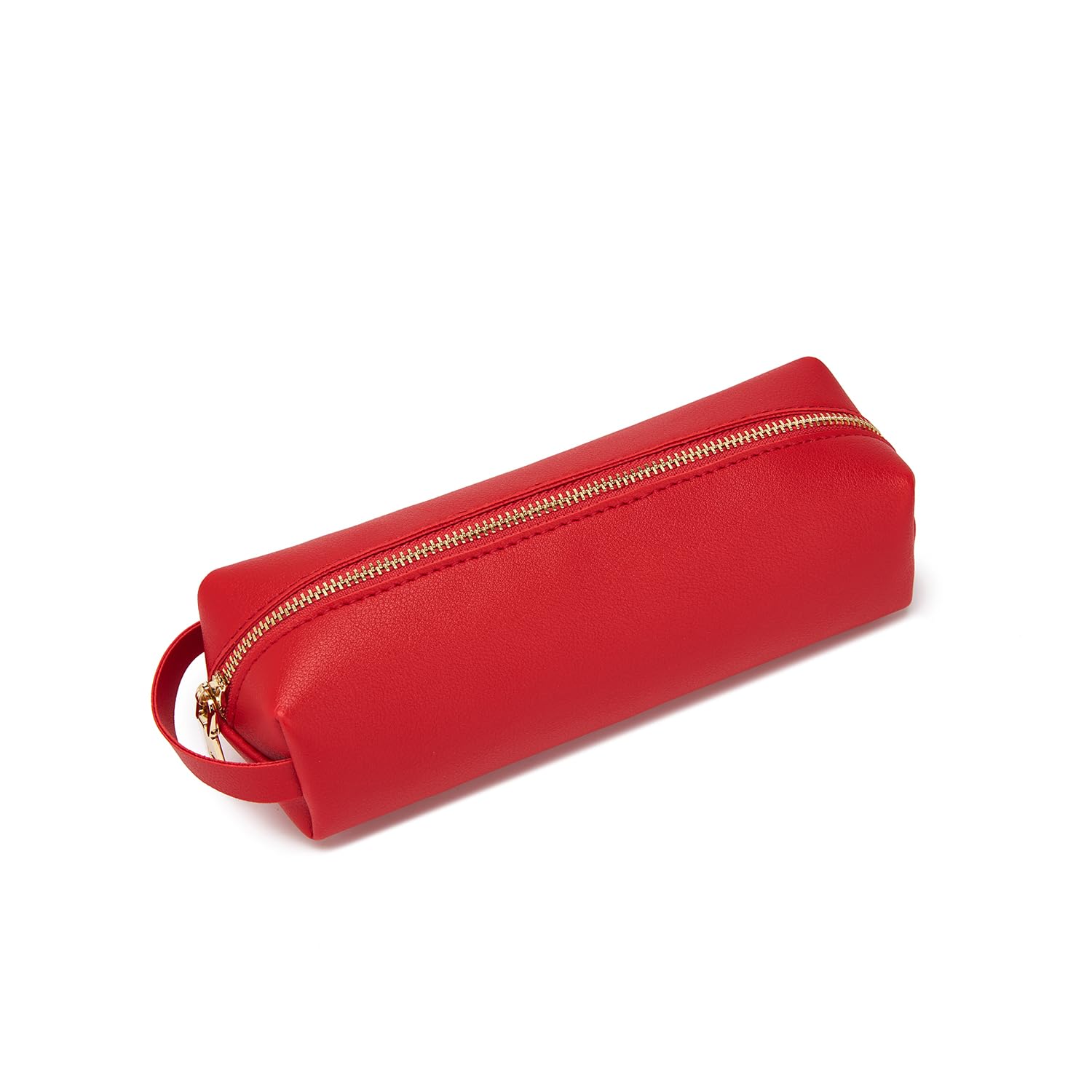 YONBEN School Pencil Case Pencil Pouch Bag with Zip (Bright Red, FL)