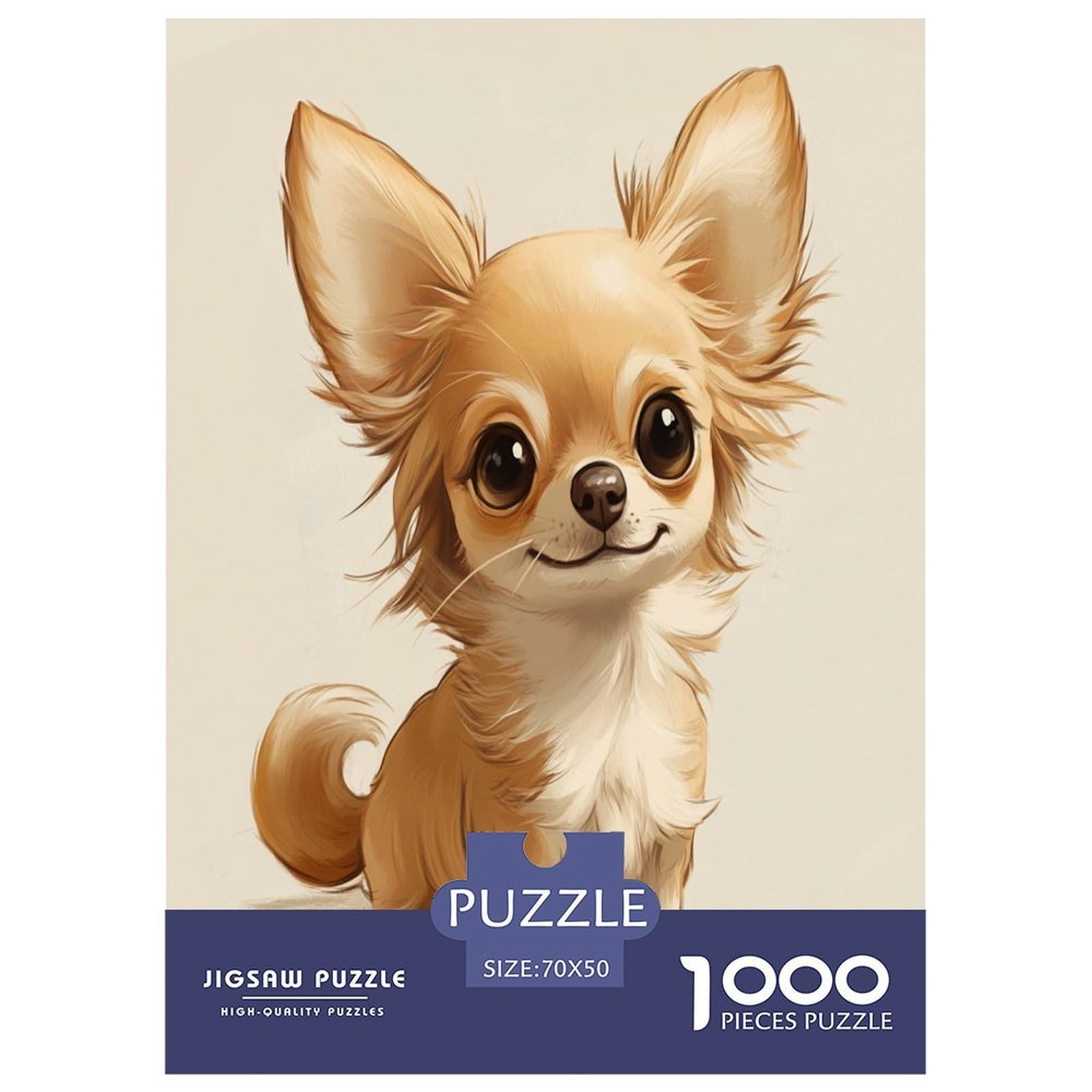 Puzzle de Chihuahua de 1000 piezas para adultos, un desafío educativo de 70x50 cm 8