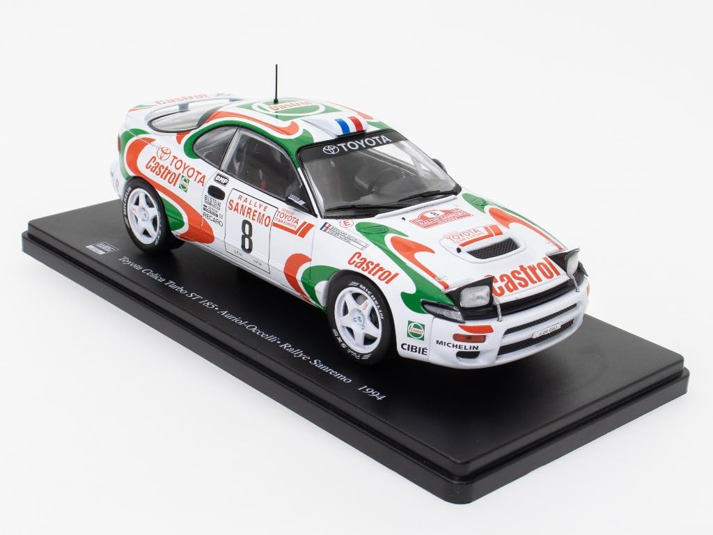 T09-C09 WRC公認 1/24 Toyota Celica Turbo ST 185 Auriol-Occelli Rallye Sanremo 1994 トヨタ セリカ サンレモラリー T09-C09 WRC公認 1/24 Toyota Celica Turbo ST 185 Auriol
