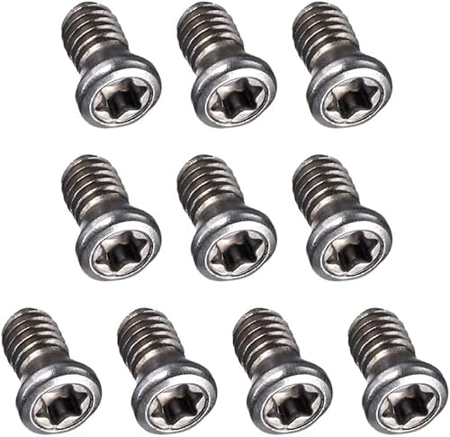Miniatura 4 de uxcell Tornillos Torx de M2.0.197x0.315 in para Reemplaza Inserción de Carburo Herramienta Torno CNC 12.9 Grado Acero de Aleación 10pcs