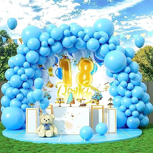 140 PCS Gold Balloon Arch Kit, Metallic Gold Balloons 5 10 12 18 Inch Balloon Garland Kit, Different Sizes Party Balloons Decorations for Birthday Party Decorations Wedding Baby Shower Decorations