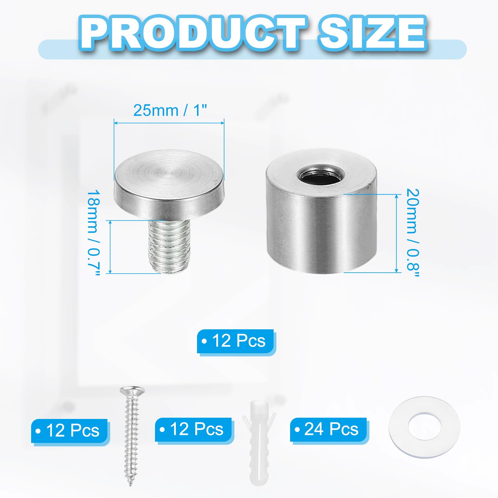 PATIKIL 25x25mm Standoff Screws - Image 2