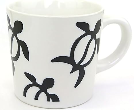 Amazon Co Jp ハワイアン雑貨 ハワイアン ホヌ柄 シンプルマグカップ ホワイト ハワイ雑貨 お土産 ホーム キッチン