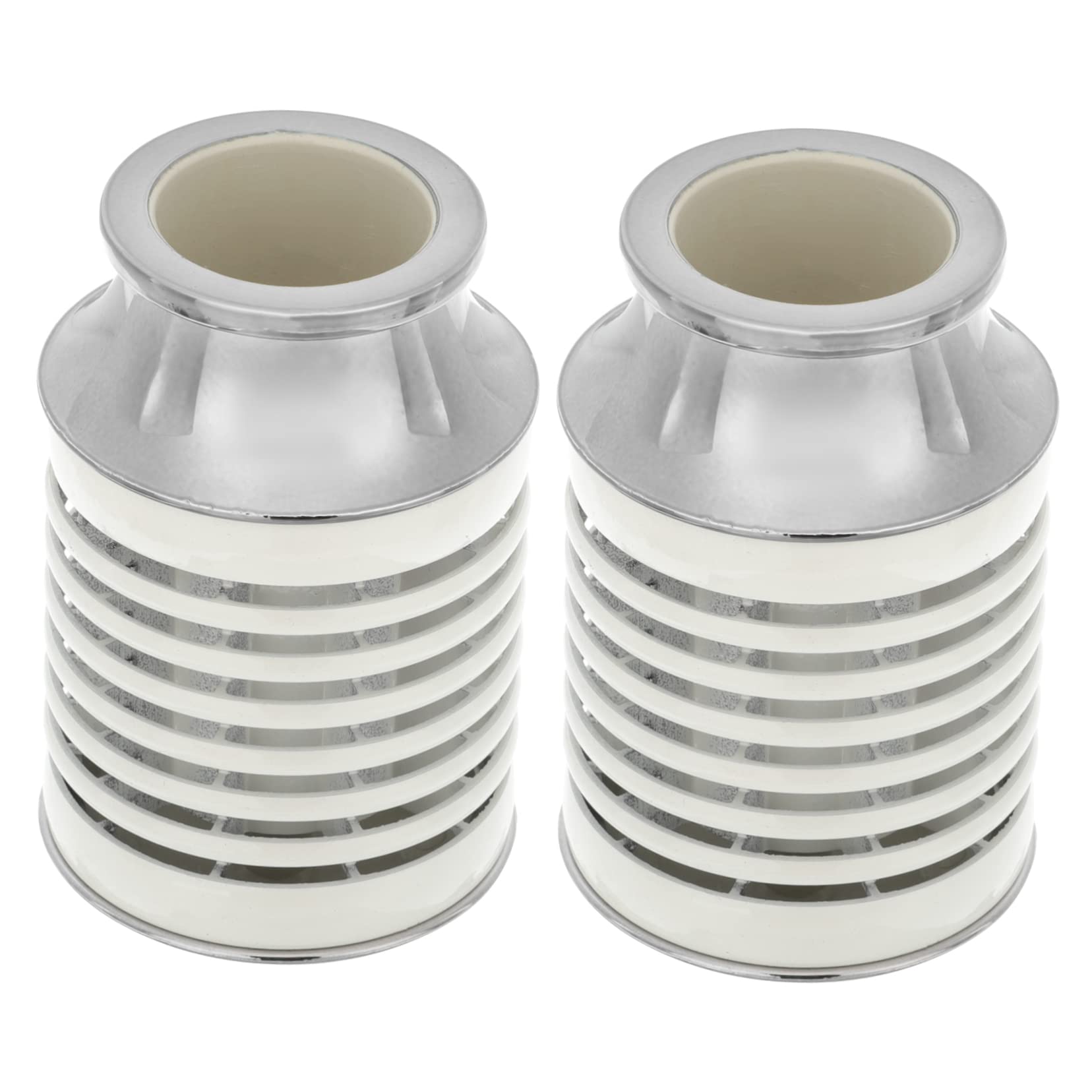 ULDIGI 2Pcs Stylish Curtain Rod Finials Decorative Drapery Pole Ends for Living Room Bedroom Sliding Doors Elegant Matte Design for Curtain Rods