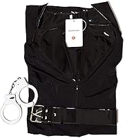 Vista 6 de Cuteshower Disfraz de policía para mujer con esposas