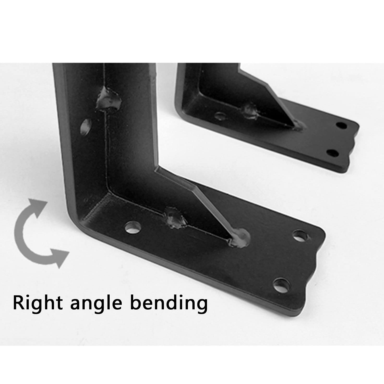 LIGUOYI 2Pcs Regalwinkel Schwerlast, Metall Regal Unterstützung, Wandkonsole, Wandmontage, Bodenträger Wandregal Mit Schrauben, Regalträger Winkel-Konsole, Regal-Konsole
