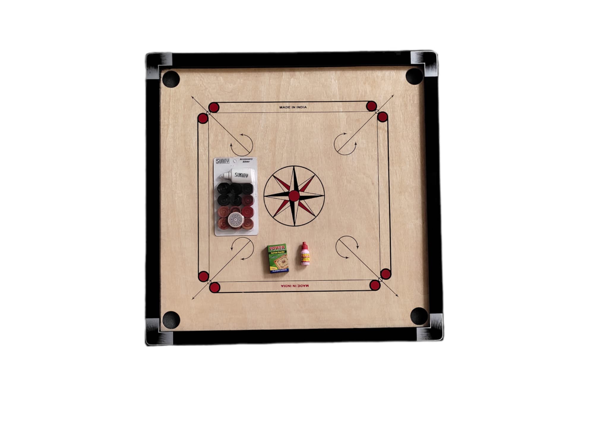 RMP Carrom Board 32 inch Full Size for Adults Premium Glossy Finish with Carrom Board Coins, Carrom Striker and boric Powder. Professional Players (B0BJ13GCMW) Amazon Price History, Amazon Price Tracker