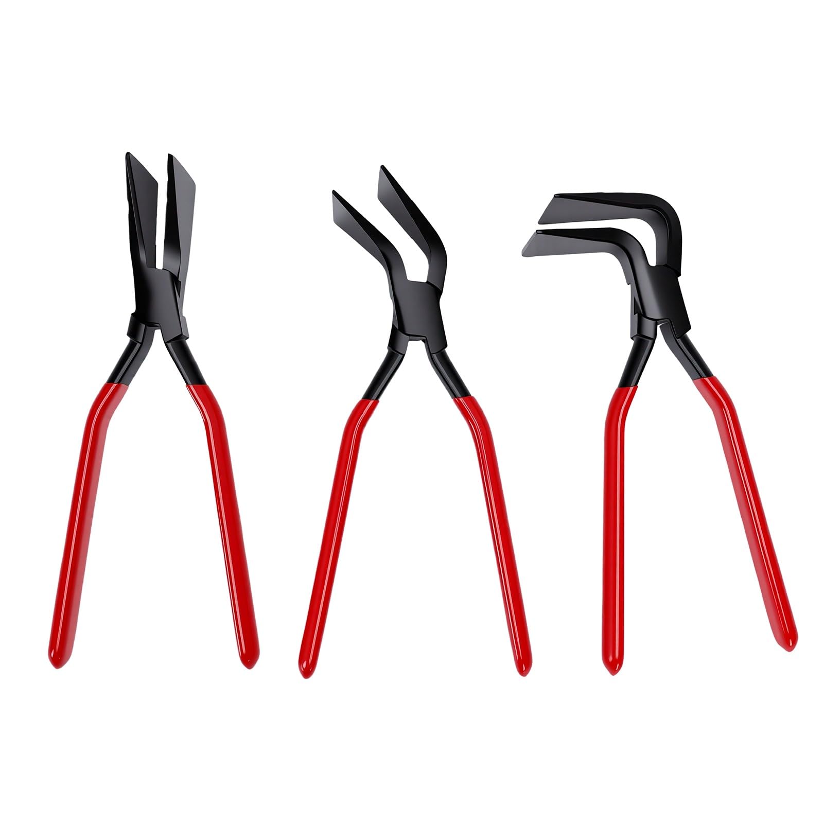 banapoy Alicates para Doblar Chapa de Metal, Juego de 3 Piezas 45 90 180 Grados, Alicates para Doblar Chapa de Metal con Agarre Ergonómico para Techadores, Fontaneros, HVAC