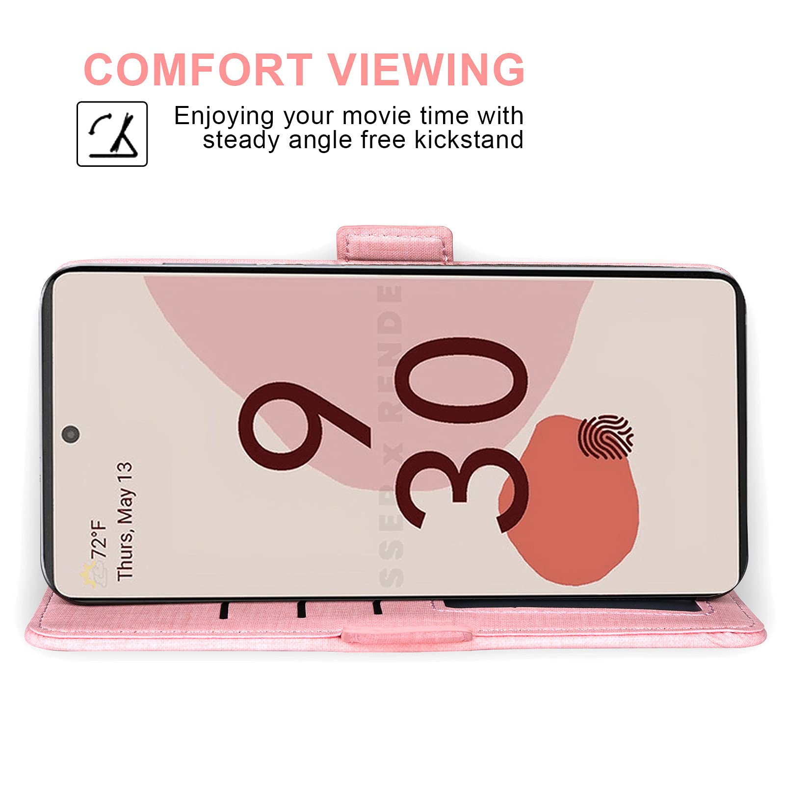 Asuwish Compatibile con Google Pixel 6 Custodia a portafoglio in vetro