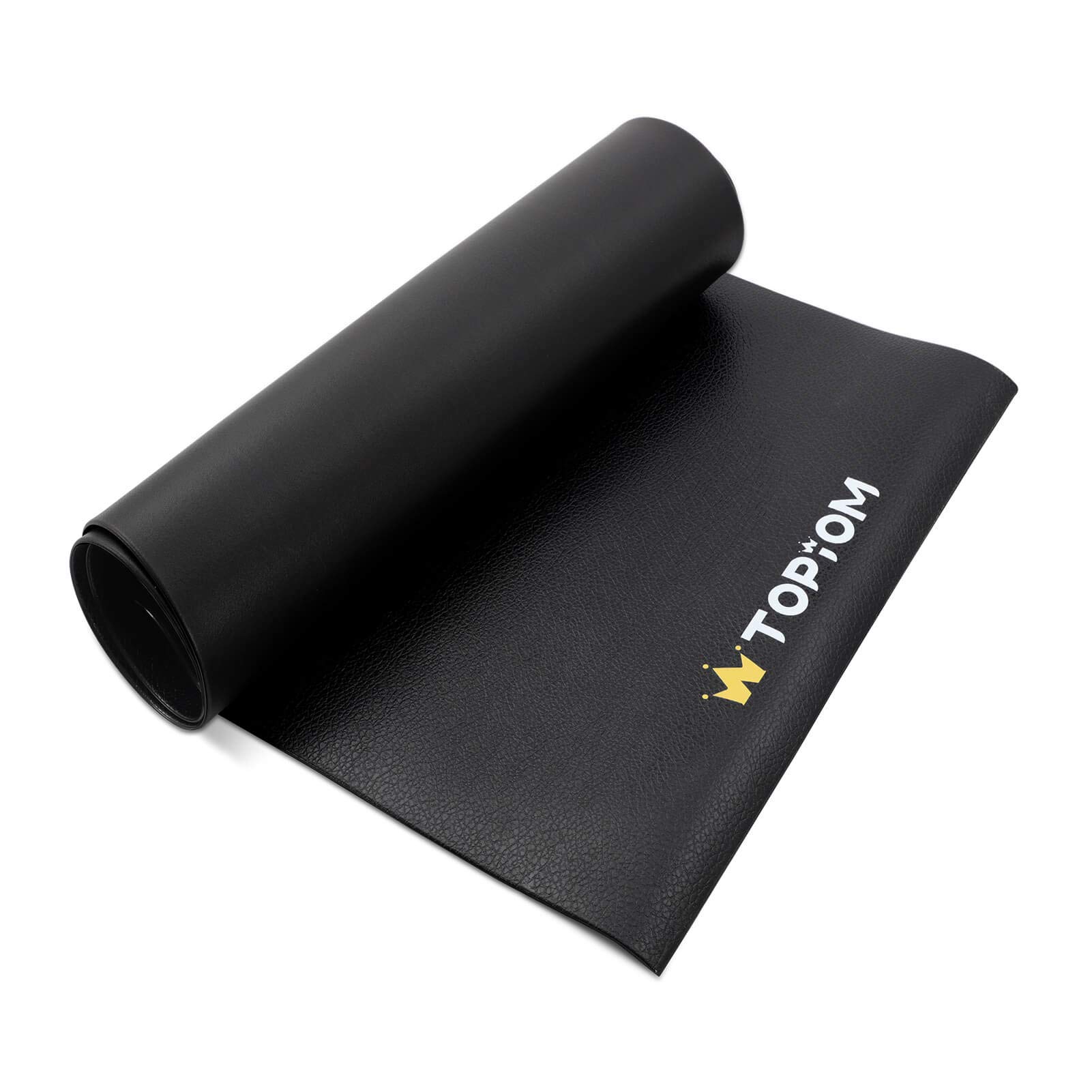 TOPIOM Exercise Equipment Mat, 2 Inches Thick Shock Absorption, High-density PVC Material, Cracked Anti-tear Surface, Bumpy Texture Anti-slip and Non-stick Floor Bottom.