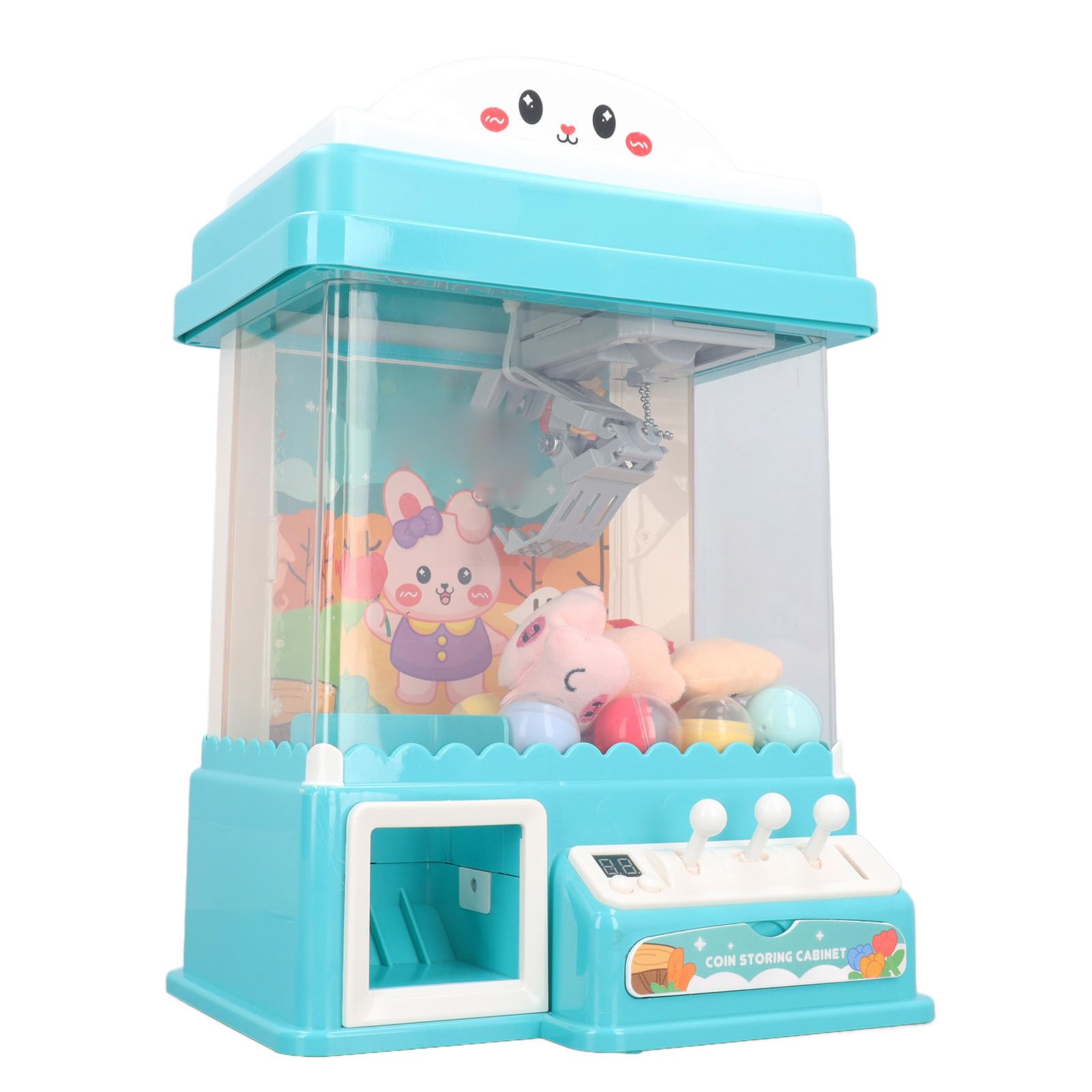 Mini Macchina per Afferrare i Giocattoli con Artigli per Bambini con Luci Lampeggianti e Suoni per Feste di Compleanno Divertente Gioco per Famiglie in Plastica 1 unità