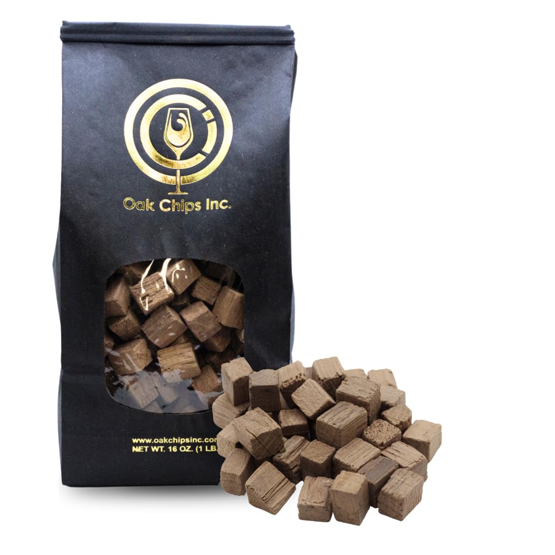 French Oak Cubes for Brewing - Medium Toast - 1 lb - Perfect for Aging Wines, Spirits, Beer, and More!