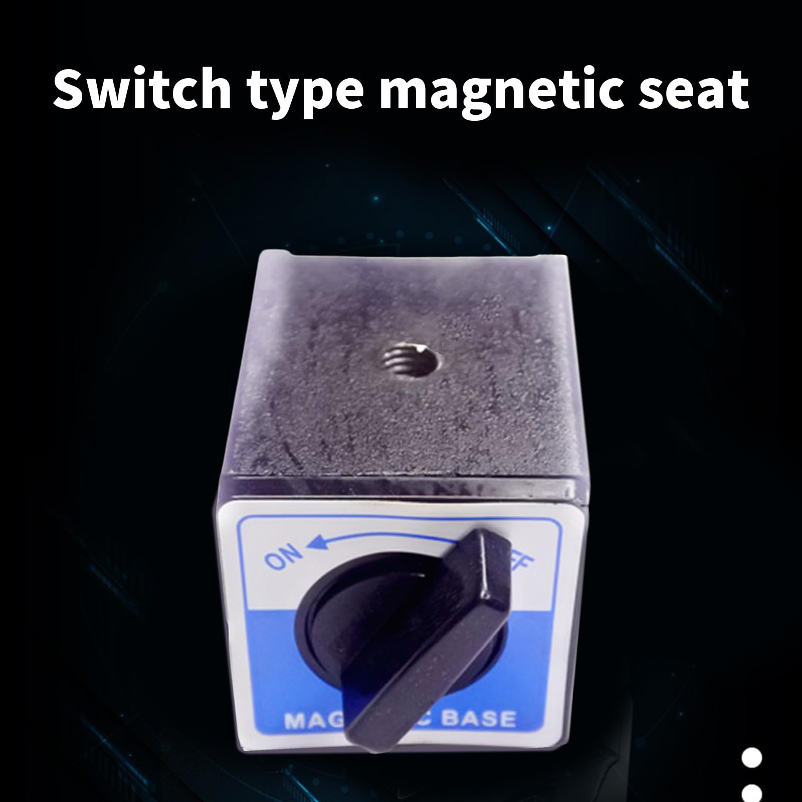 Base magnetica stabile Potenza Base magnetica Strumento calibrazione per officina Installazione semplice per indica lo strumento misurazione della precisione del supporto