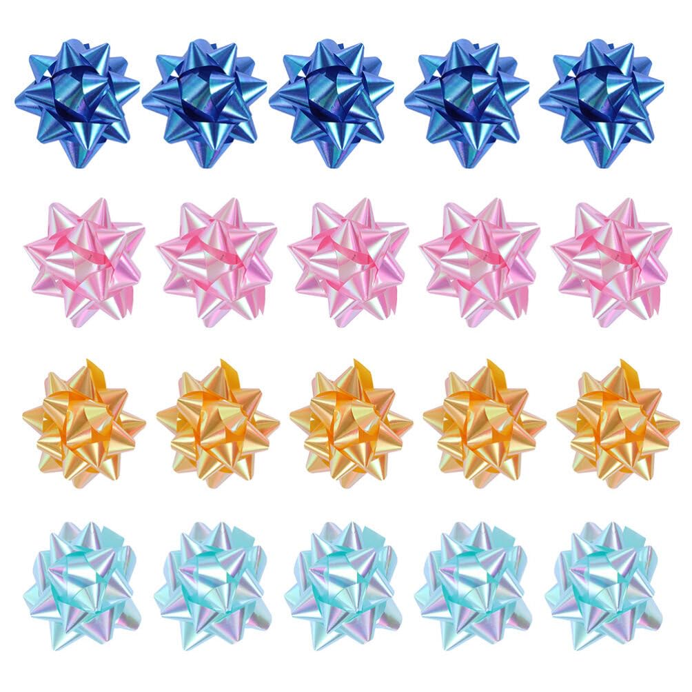 50 pcs boîte étoile Fleur décoration présent Emballage décor Ruban Noeud Noeud Nouvel an fête Ornement fête d'anniversaire décoration Ornement Cadeaux de Noël Emballage de Noël Tirer