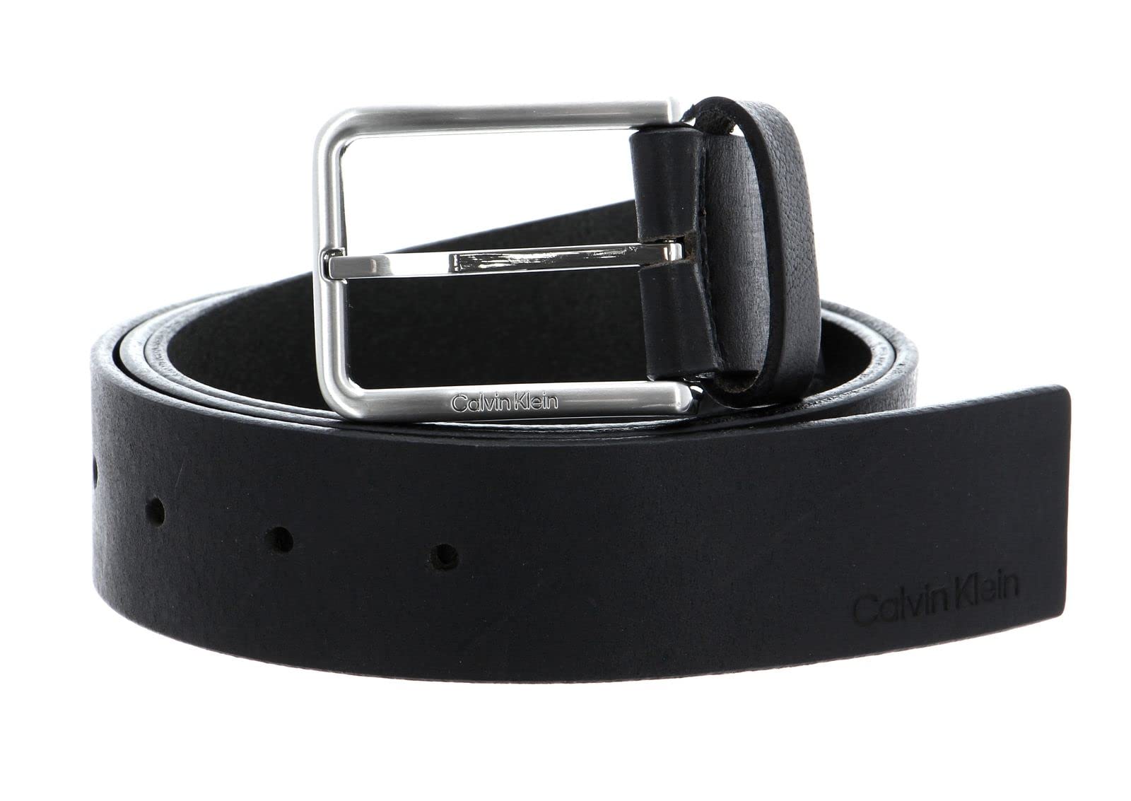 Calvin Klein Men's Warmth Oiled Grain 35MM K50K509654 Belts, Black (Ck Black), 130
