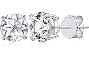 Exquisite 1-2 CT Diamond Stud Earrings for Girls