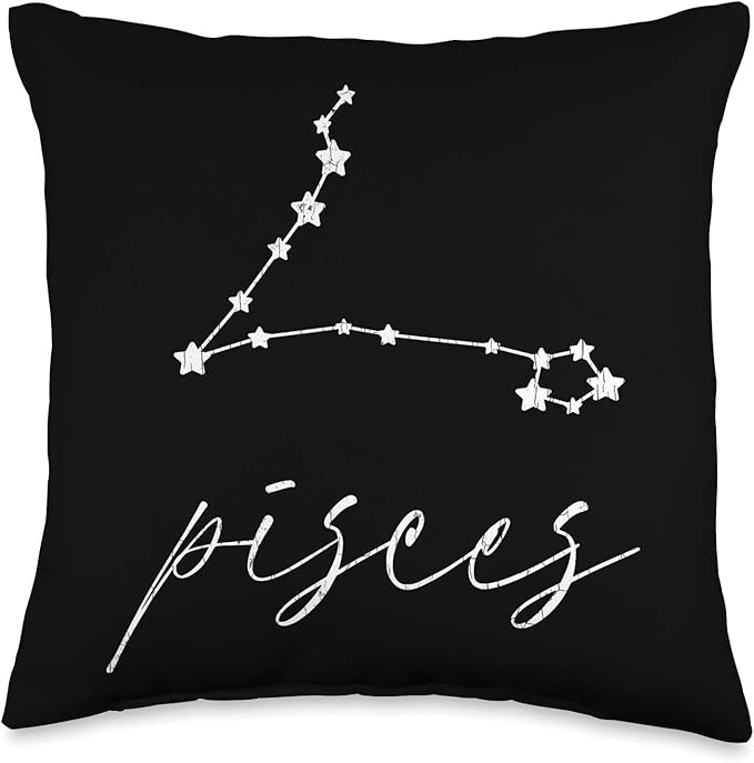 Pisces Apparel For Men And Women Funny Zodiac Sign Gift Throw Pillow