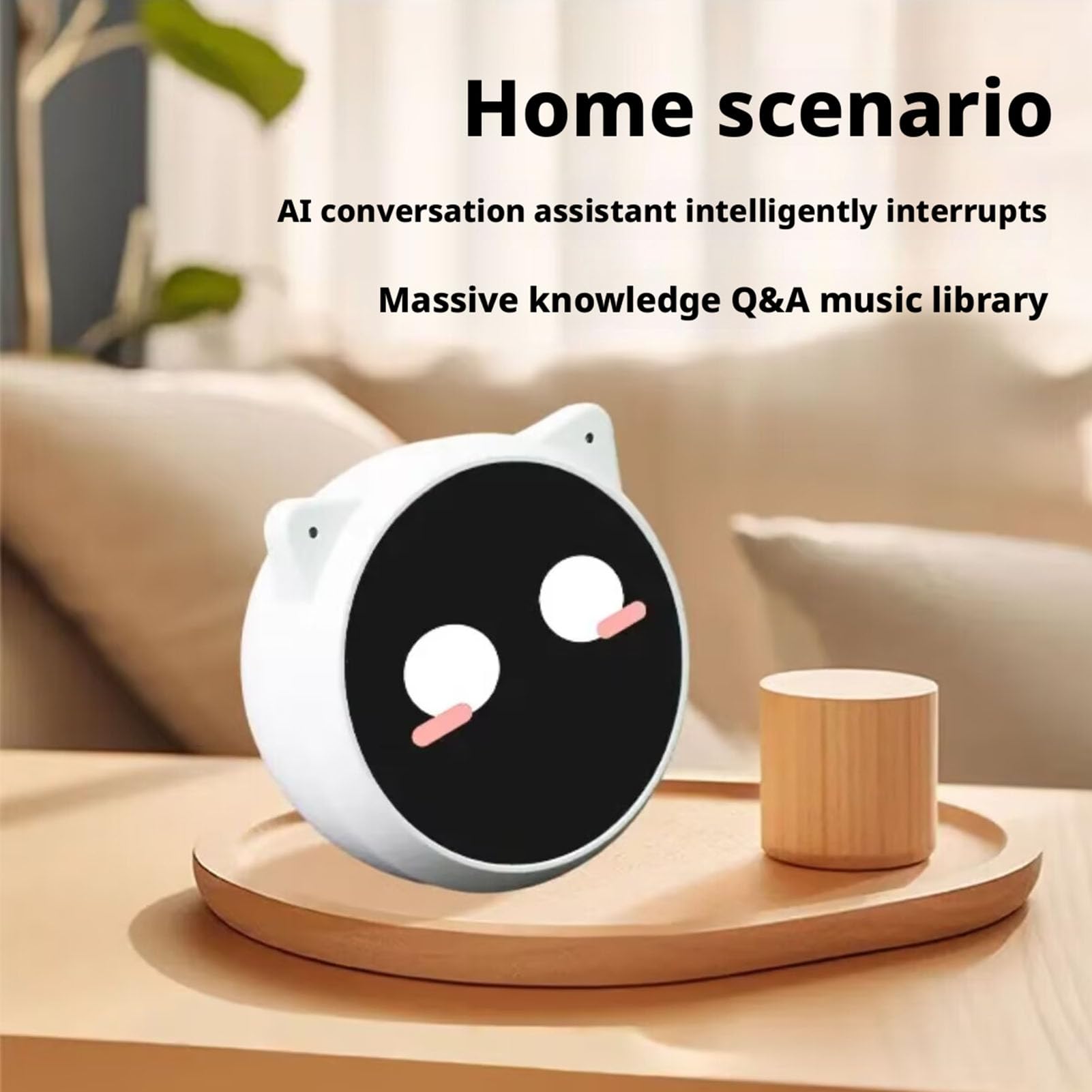 Karlak Compagno Educativo Robot Ai con Interazione Emotiva per Bambini Dai 7 Ai 14 Anni Giocattolo Wireless ABS Portatile