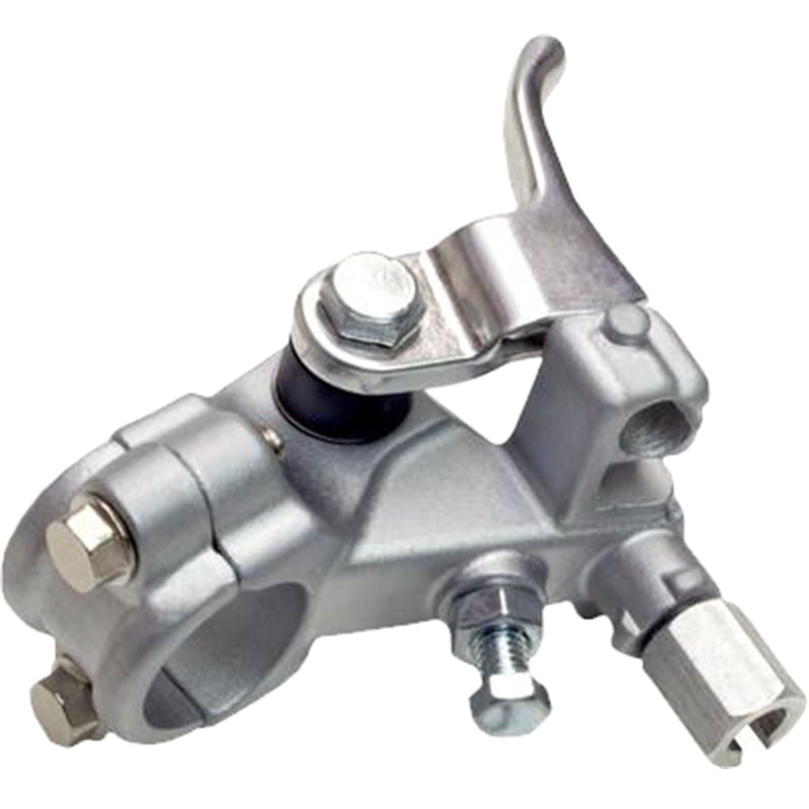 BURANIFUSION Clutch Perch Assembly With Hot Start Lever Aluminum Left Polished Silver for Honda CRF150R 2012-2015|Honda CRF250R 2004-2009|Honda CRF250X 2004-2008|Honda CRF450R 2002-2008 WEF0967