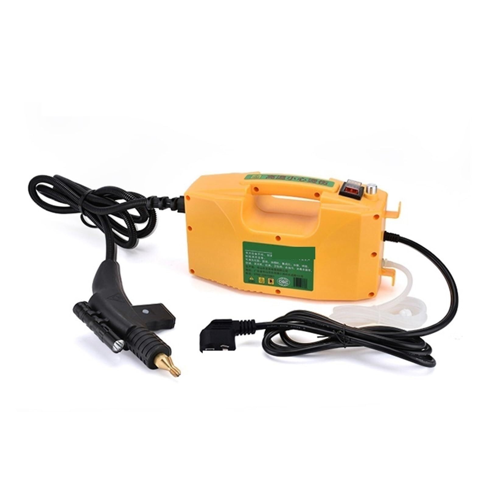 NGTFDCP Handheld Steam Cleaner, Steam Cleaner, 3000W Portable With Spotlight Home Cleaning Appliance, High Temperature Spray Gun Disinfectant For Floors, Cars for Home, Car, Floor(Yellow 3000w)
