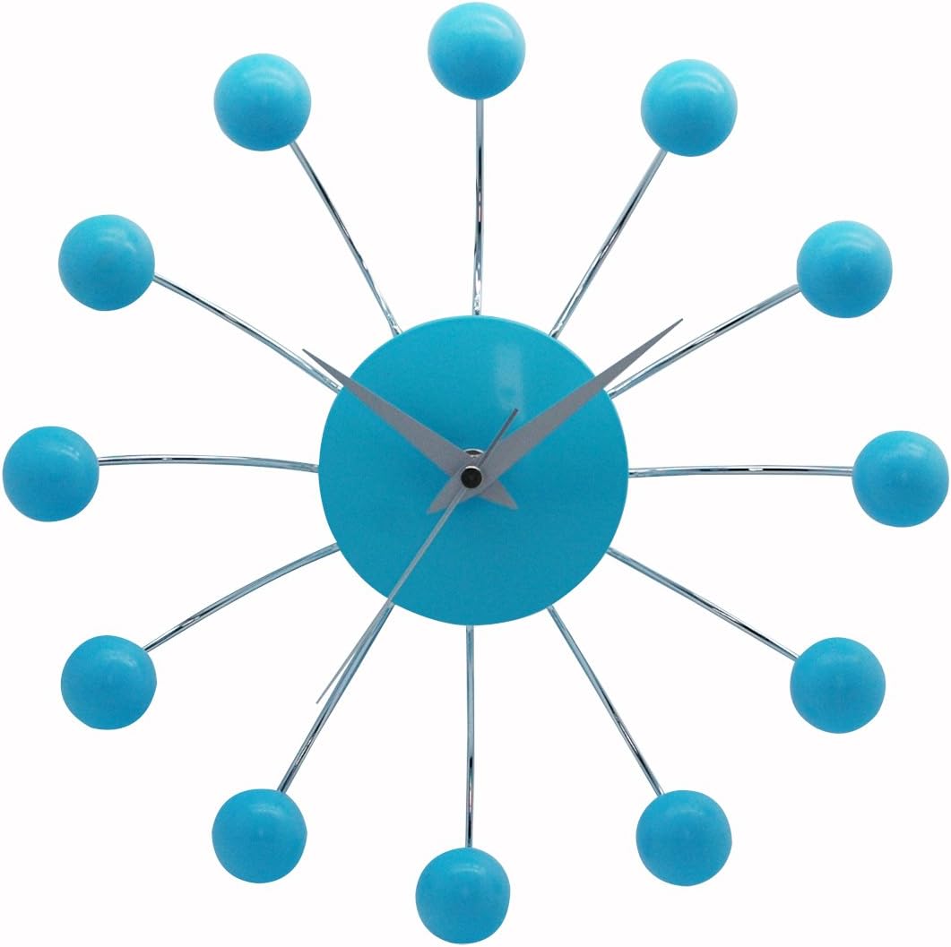 Modern Design Wall Clock Light Blue IPNCW01 LBU Home