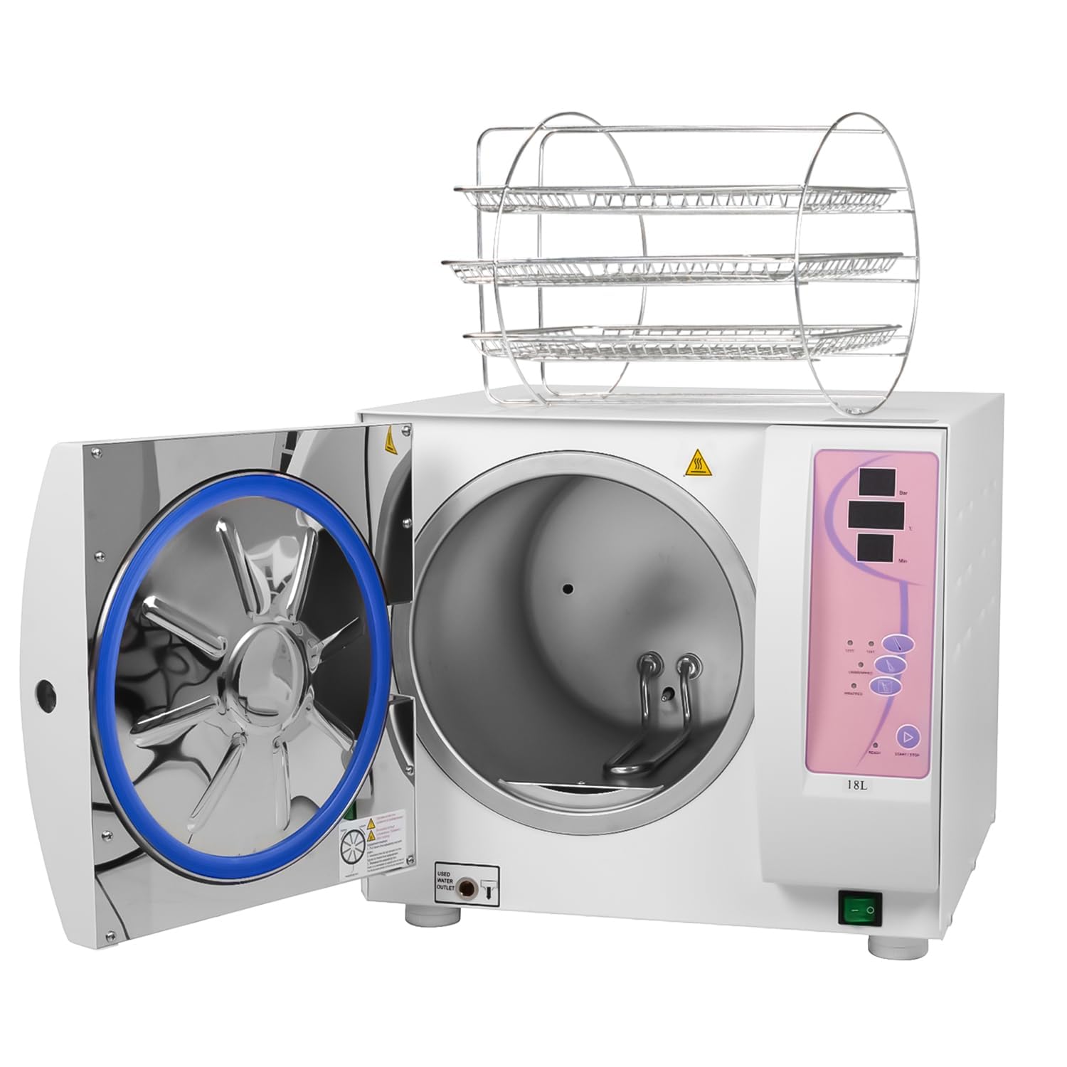 Esterilizador autoclave para equipos de laboratorio, mini máquina de esterilización automática de escritorio para una esterilización eficiente y segura