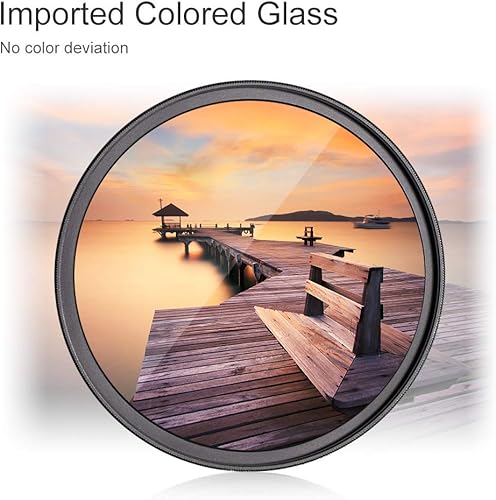 Miniatura 8 de K&F Concept Kit de filtro de lente CPL ND1000 de 1.457 in (2 piezas) de densidad neutra ND1000 + filtro polarizador circular con 24 recubrimientos