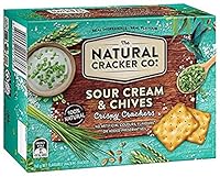 Natural Cracker Co. Sour Cream and Chives Crispy Crackers, 16 x 160g
