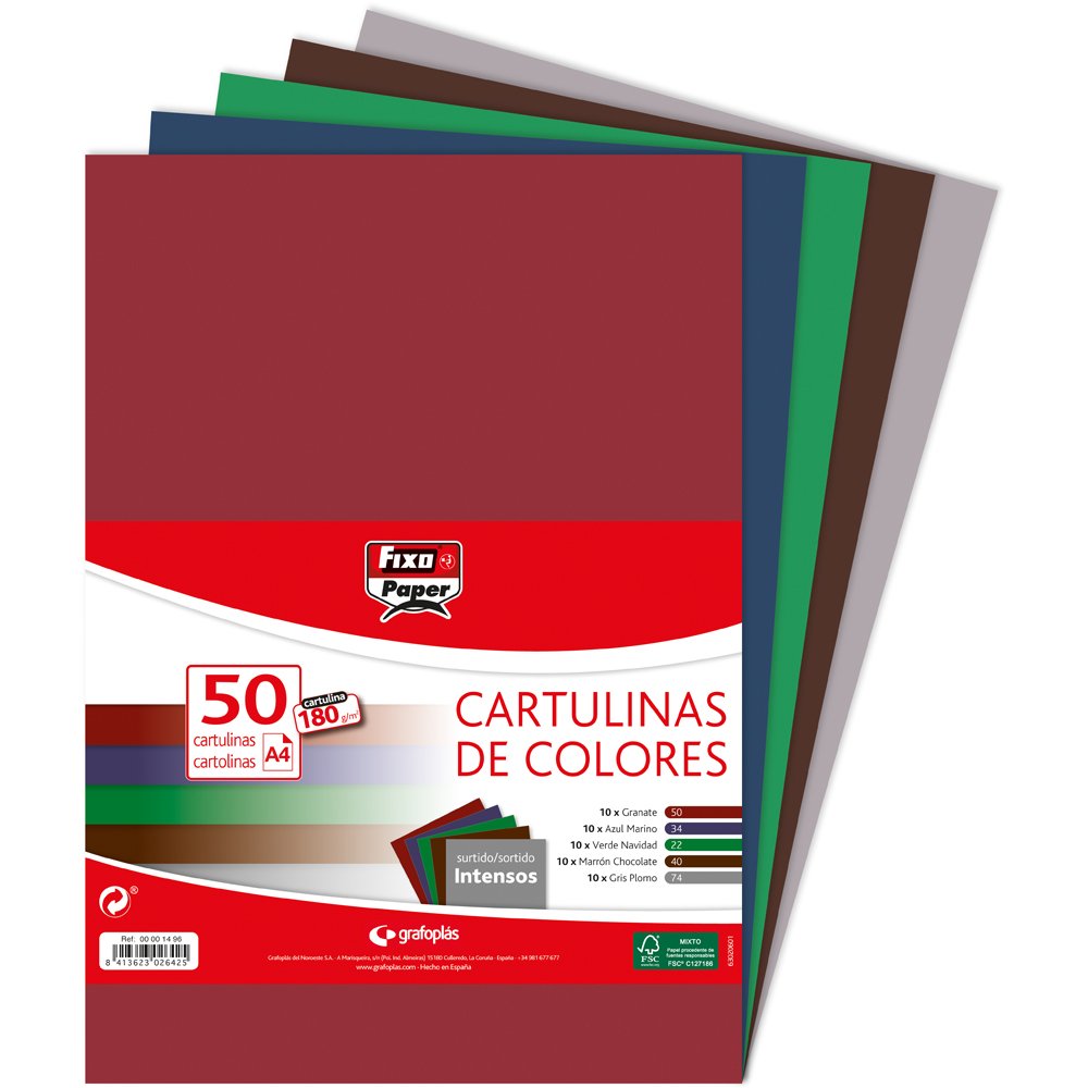 Fixo Paper 11110470 - Pack de 100 – Cartulina blanca A4, 180g — view 83
