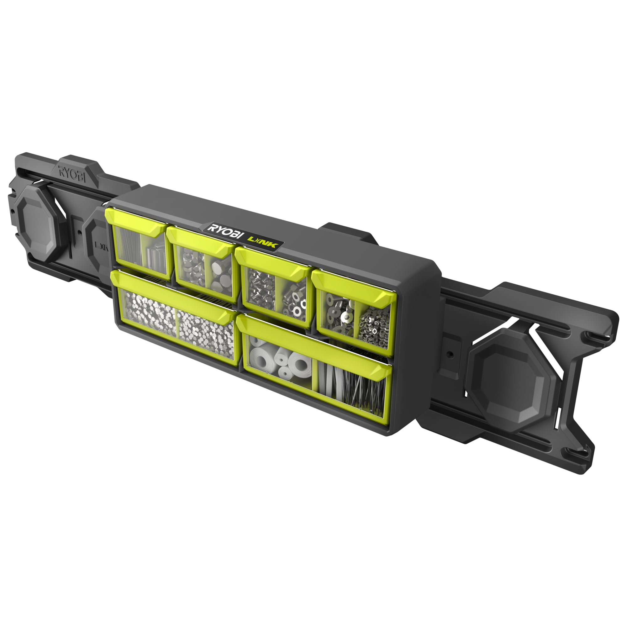 RYOBI RSLW309 - Organizador de contenedores extraíbles y separadores ajustables - Carga máxima: 9 kg - Sistema RYOBI LINK