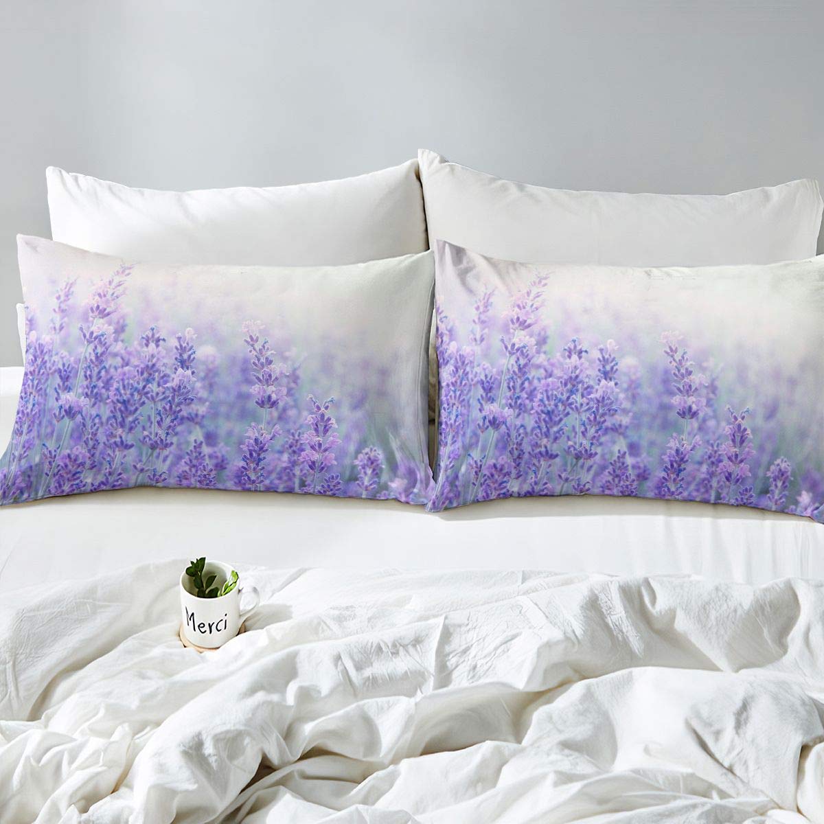 Set di biancheria da letto in microfibra con motivo floreale