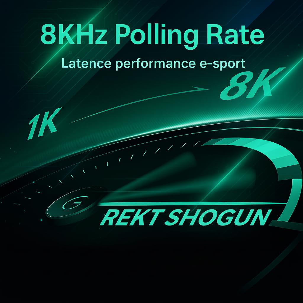 REKT Clavier Gaming Magnétique Shogun 68 HE (AZERTY FR) – Switchs Gateron Jade Effet Hall, Rapid Trigger, Actionnement réglable 0,1–3,5 mm, RGB Complet, Keycaps PBT, Hot-Swappable, 8000 Hz