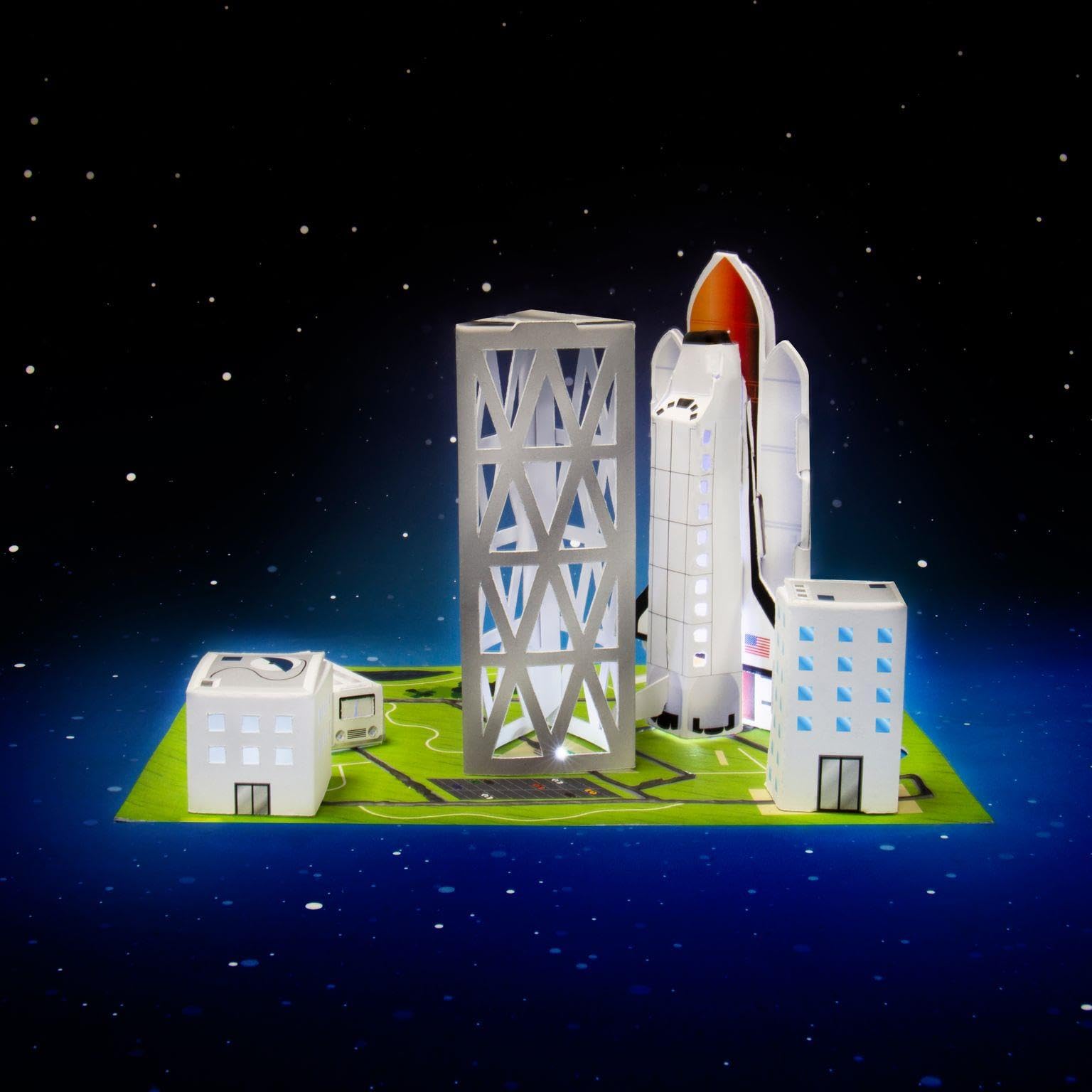 Fizz Creations Nasa Electric Paint Kit Rocket Launch Pad. Create A Cosmic Launch Pad With The Nasa Electric Paint Kit! Includes Led Lights, Electric Paint Tube, Slot Together Pieces & Launch Pad.