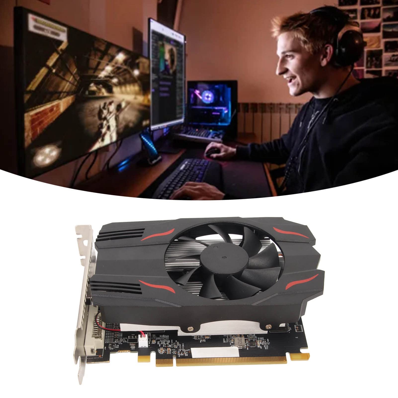 Amazon | Zyyini コンピューターグラフィックスカード RX550 4GB