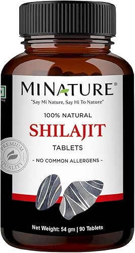 minature Shilajit Tablet  con extracto puro de Shilajit  Sin OMG, sin gluten  Mineral traza puro y natural  Ácido fúlvico vegano  Hecho en India disponible en Yaxa Guatemala