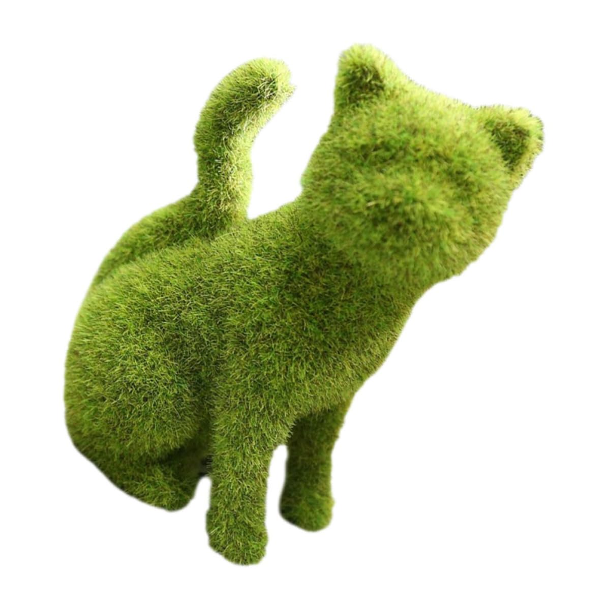 Gato para jardín con textura suave flocada y diseño de colocación estable