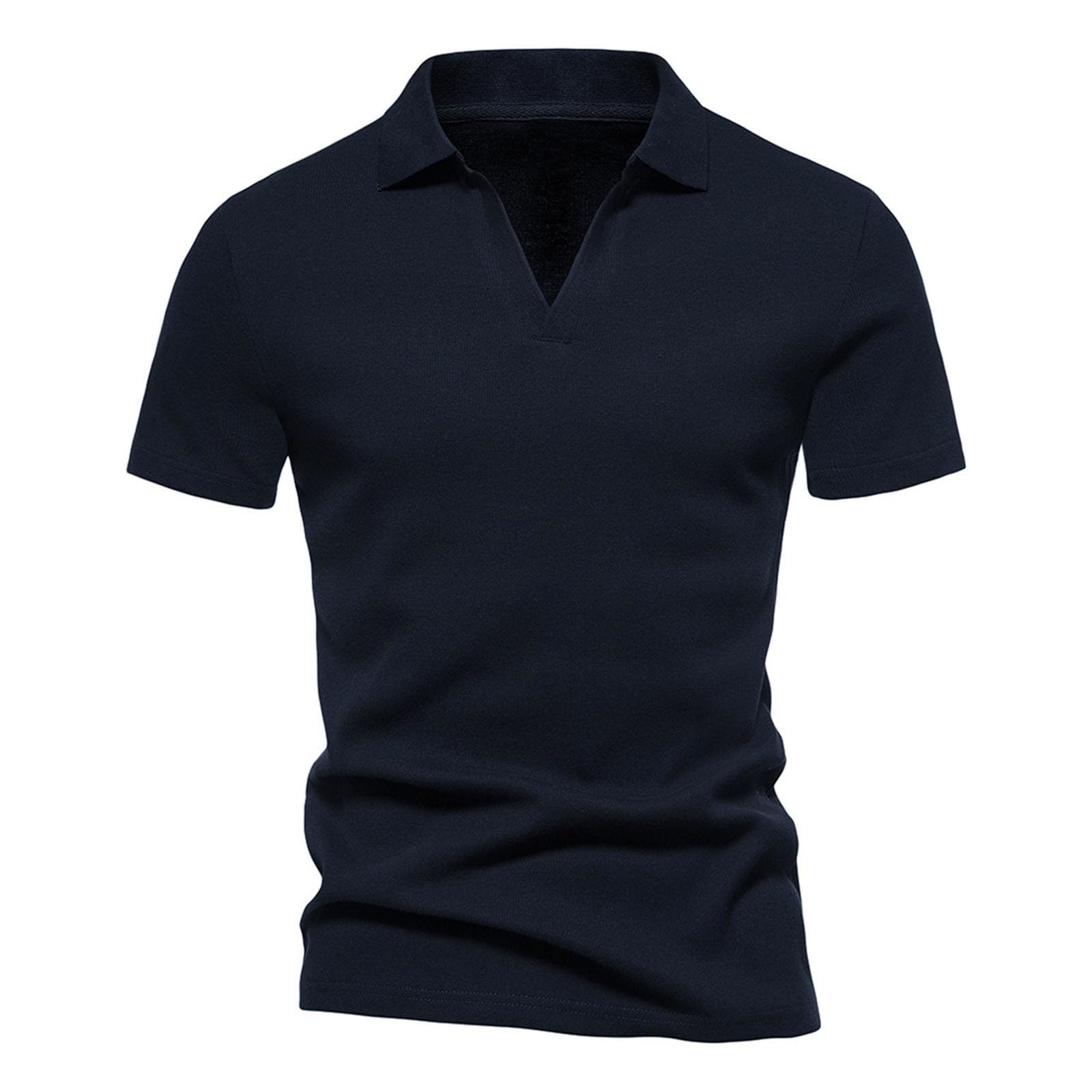 Poloshirts - Camiseta de manga corta para hombre, cuello de solapa, transpirable, ajuste cómodo, capas base para uso diario e informal