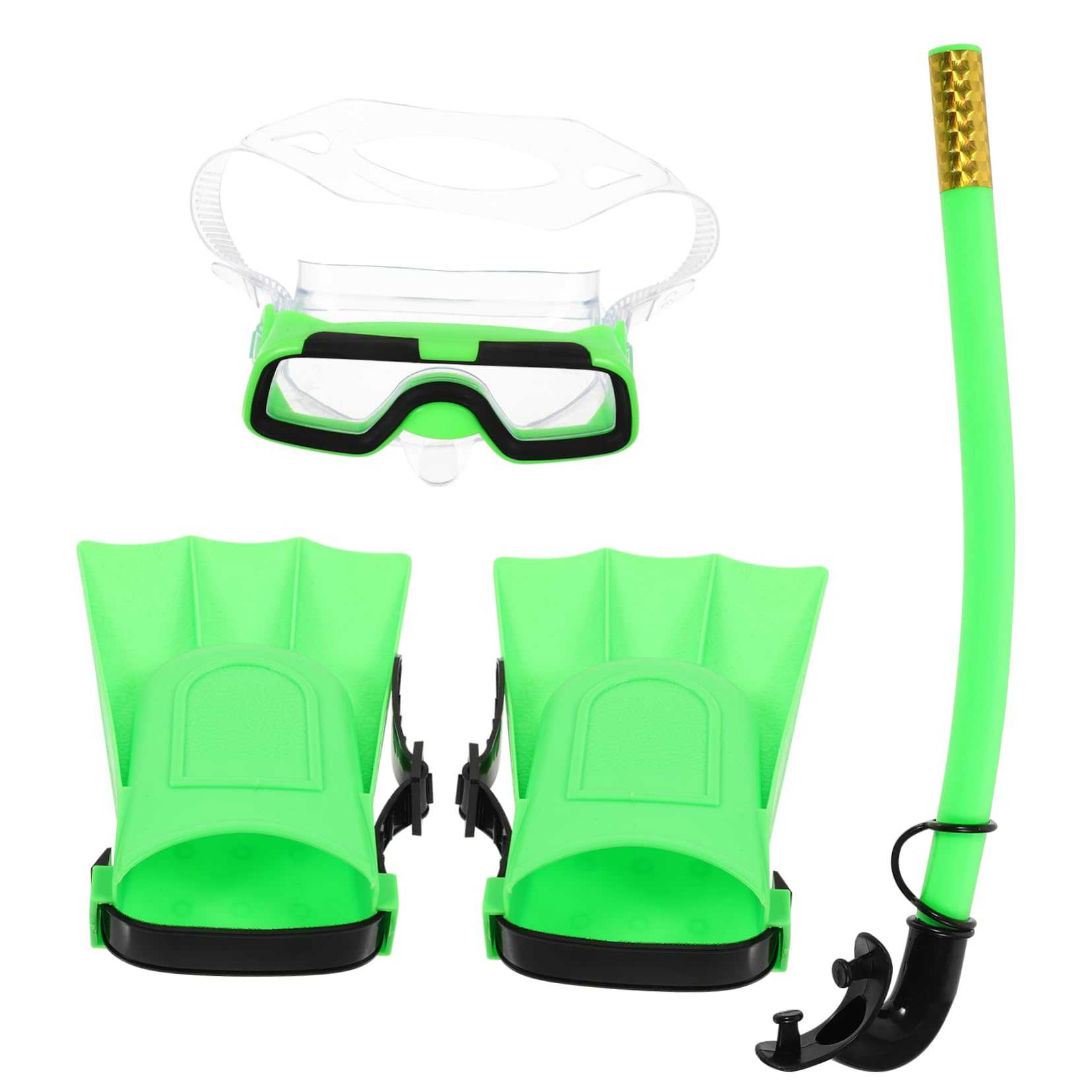 VANZACK Snorkeling Mask and Snorkel Set for Boys and Girls Full Set Short Fins Child Snorkeling Equipment Comfortable Fit