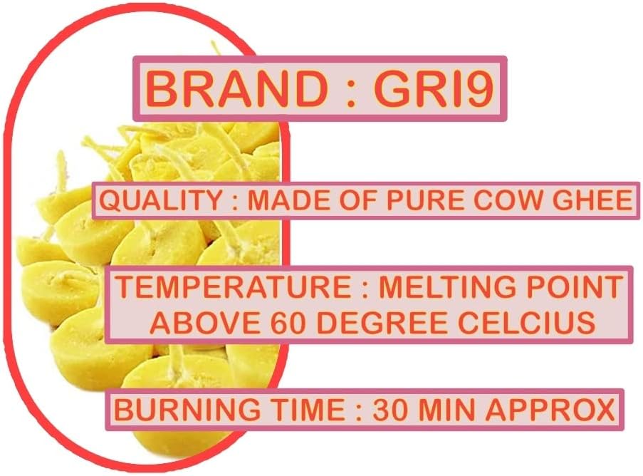 Miniatura 2 de Diya Batti - Mechas de algodón puro hechas a mano Ghee de algodón para Pooja, decoración del hogar en festivales, mecha de lámpara de aceite Diwali