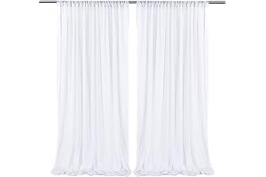 10ft x 10ft Premium Chiffon Backdrop Curtains