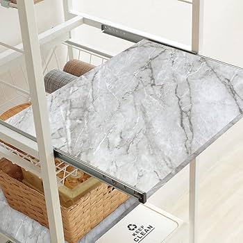 ヤマソロ ゴミ箱上ラック キッチンラック 大理石柄 新品未使用品 ヤマソロ ゴミ箱上ラック キッチンラック 大理石柄 新品未使用品