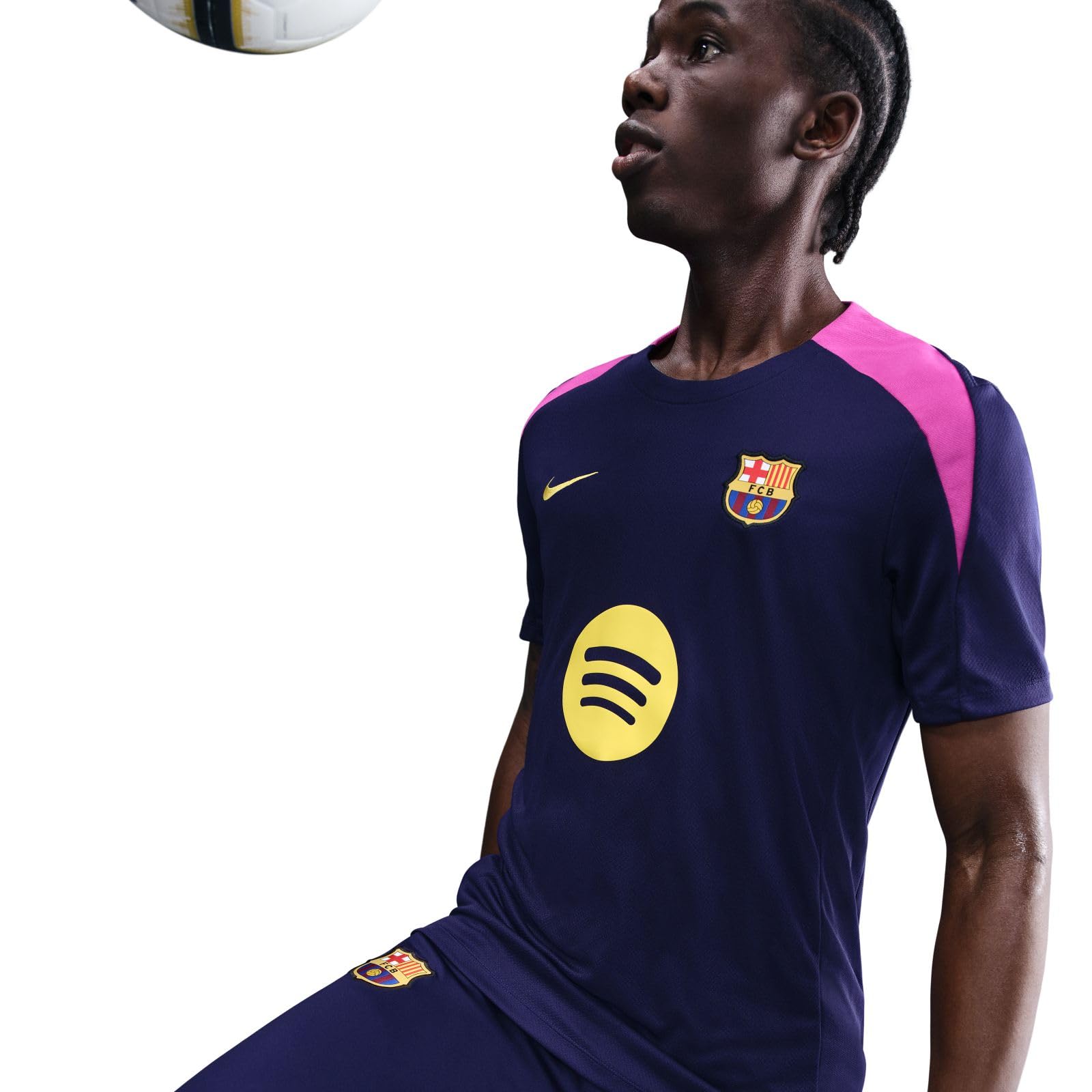 Nike FC Barcelona Strike Nike Fußball-kurzarmshirt mit Dri-Fit-technologie für Herren Maglia a Maniche Corte da Calcio Uomo